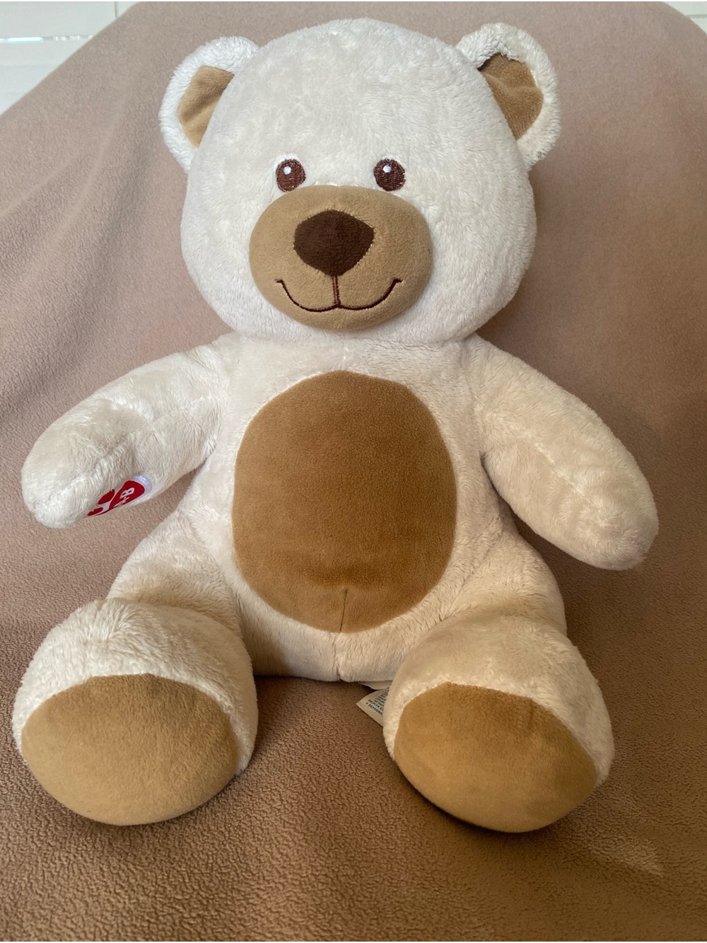 Build-A-Bear Cream and Brown Plush Teddy Bear